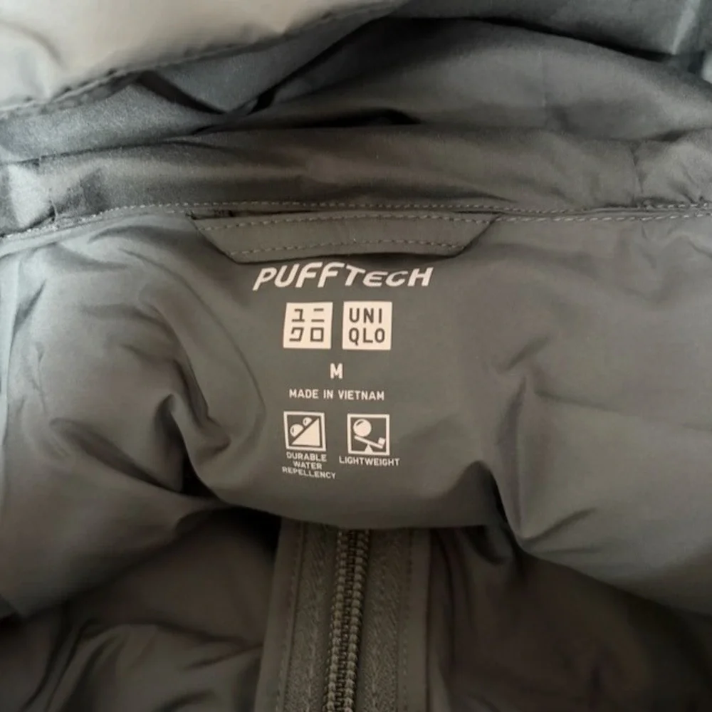 Uniqlo Mens PUFFTECH Parka Hooded Puffer Jacket Lightweight Packable M Gorpcore